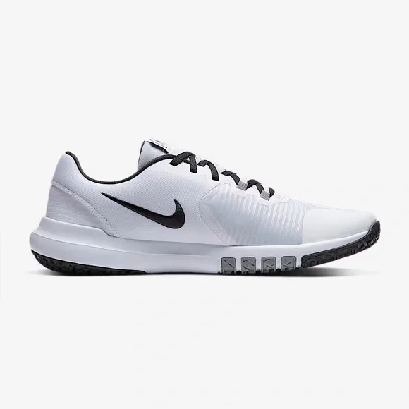 NIKE Men’s Flex Control 4 Workout Shoes - White/Grey/Black - CD0197-100 - Sz 9.5 - Picture 4 of 16